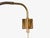 1950s Mid-Century Modern Ajh, Swedish Modern, Adjustable Wall Light, Brass, Pleated Fabric For Sale - Image 12 of 14
