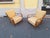 Brown Armchairs in Wood and Yellow Fabric from Paolo Buffa, 1940s, Set of 2 For Sale - Image 8 of 13