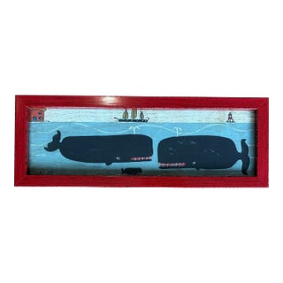 2026 Steve Camps Nautical Family of Whales Off the Coast of England Giclee, Framed For Sale