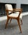 Mid-Century Modern Set of Armchairs with Dark Wood Frame and White Bouclé Fabric, 2000s For Sale - Image 3 of 18