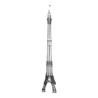 Eiffel Tower Metal Sculpture 9' 3" Tall X 19" Wide Custom Design For Sale