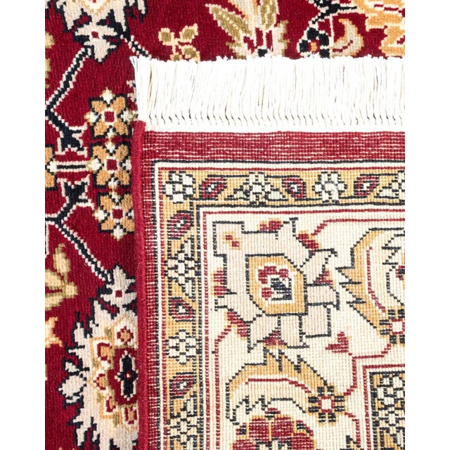 2000 - 2009 Mogul, One-of-a-Kind Hand-Knotted Area Rug - Red, 4' 3" x 6' 0" For Sale - Image 5 of 8