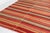 Vintage Red Striped Kilim Rug For Sale - Image 10 of 10