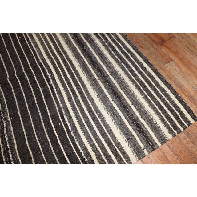 A large gallery size one-of-a-kind 3rd quarter of the 20th century Turkish Kilim Flatweve Ryg Measures: 6'6'' x 14'2''.