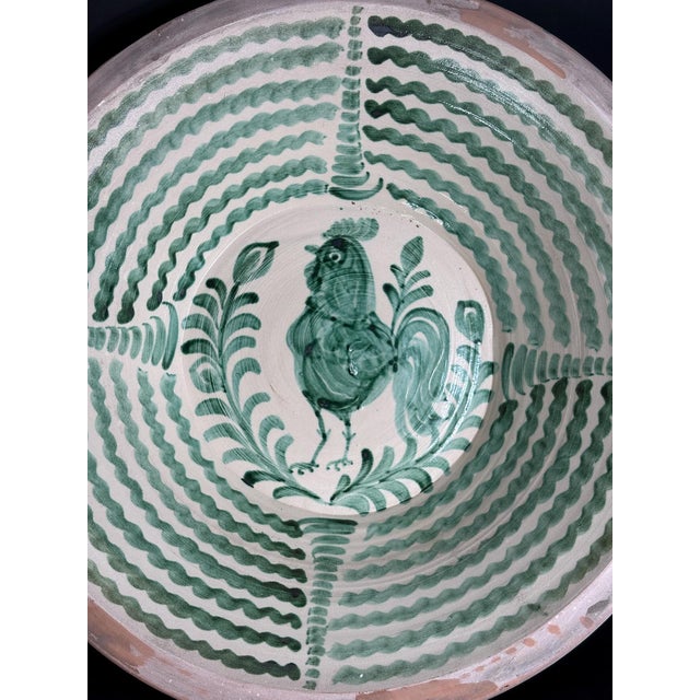 Large Spanish Fajalauza Ceramic Lebrillo Bowl For Sale - Image 6 of 10