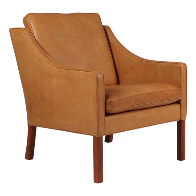 Model 2207 Lounge Chair in Teak and Leather attributed to Børge Mogensen for Fredericia, 1960s For Sale