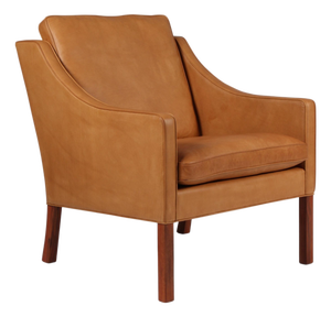 Model 2207 Lounge Chair in Teak and Leather attributed to Børge Mogensen for Fredericia, 1960s