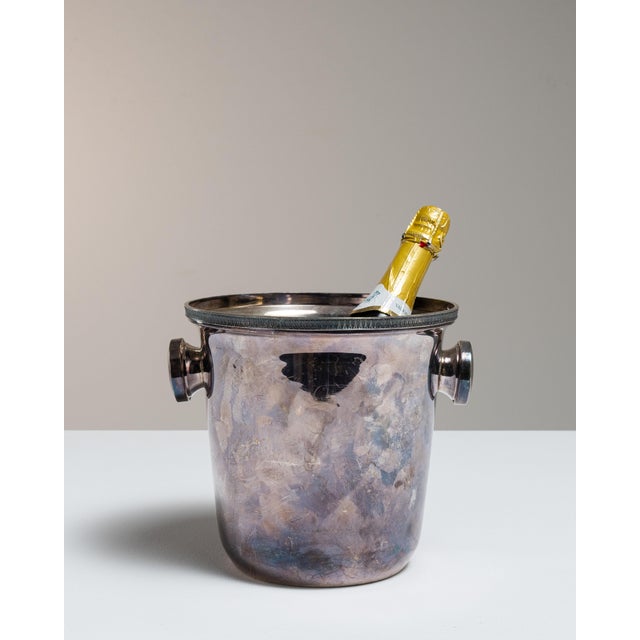 Mid 20th Century France Eggplant Silver Ice Bucket For Sale - Image 14 of 15