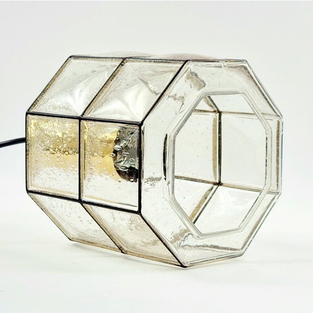 Black Mid-Century Modern Pendant Light in Glass and Brass from Limburg, Germany, 1960s For Sale - Image 8 of 12