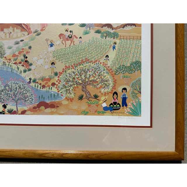 Folk Art Original Blanche Davidson Framed Signed Limited Edition Lithograph For Sale In San Diego - Image 6 of 12