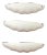 Large Wall Lamps in Opaline Blown Murano Glass from Leucos, 1980s, Set of 3 For Sale