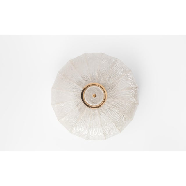 Ceiling Light Royal Model in Iron, Brass and Dew Glass from Barovier and Toso, 1970s For Sale - Image 3 of 10