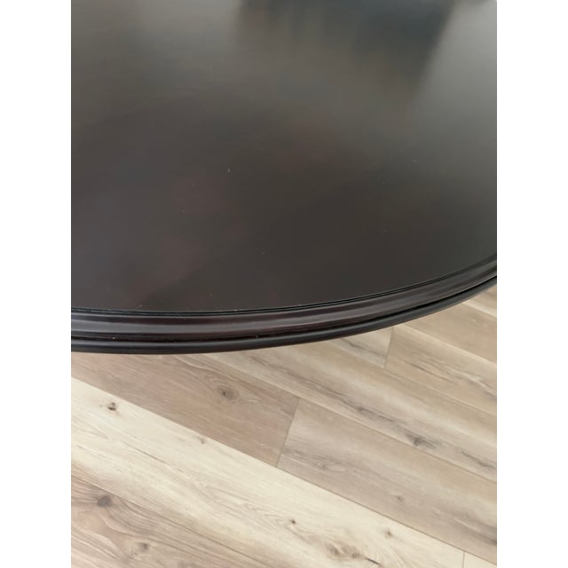 Wood Old Biscayne Designs Avery Dining Table W/Pedestal Base For Sale - Image 7 of 10