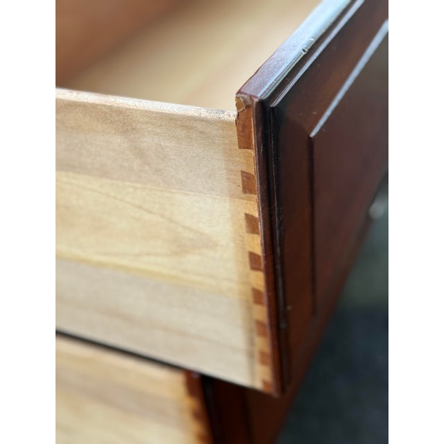 1980s Drexel Heritage French Countryside Cherry Armoire For Sale - Image 9 of 11