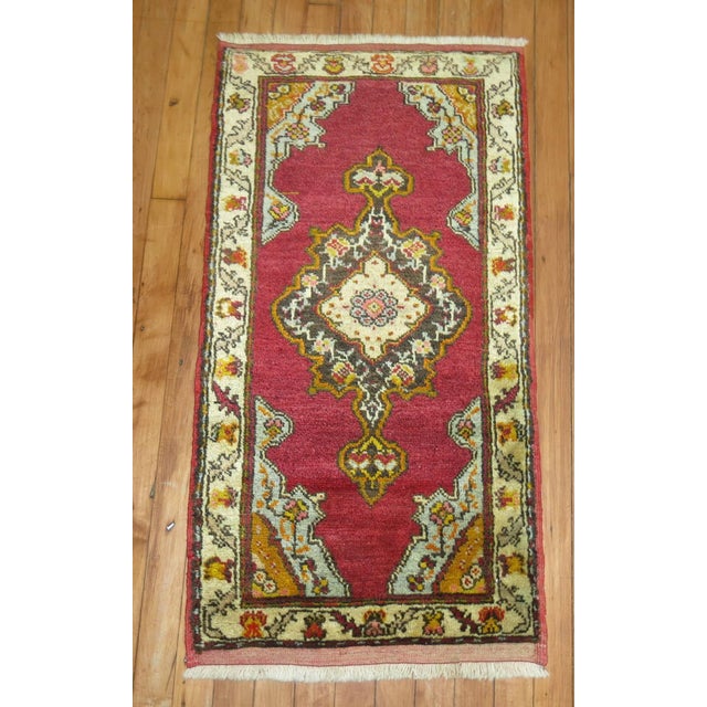 American Vintage Pair of Turkish Oushak Medallion Rugs For Sale - Image 3 of 5
