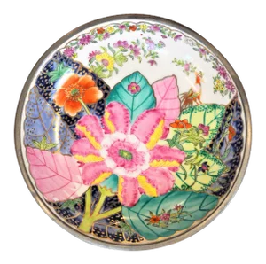 Neiman Marcus Tobacco Leaf Porcelain Bowl