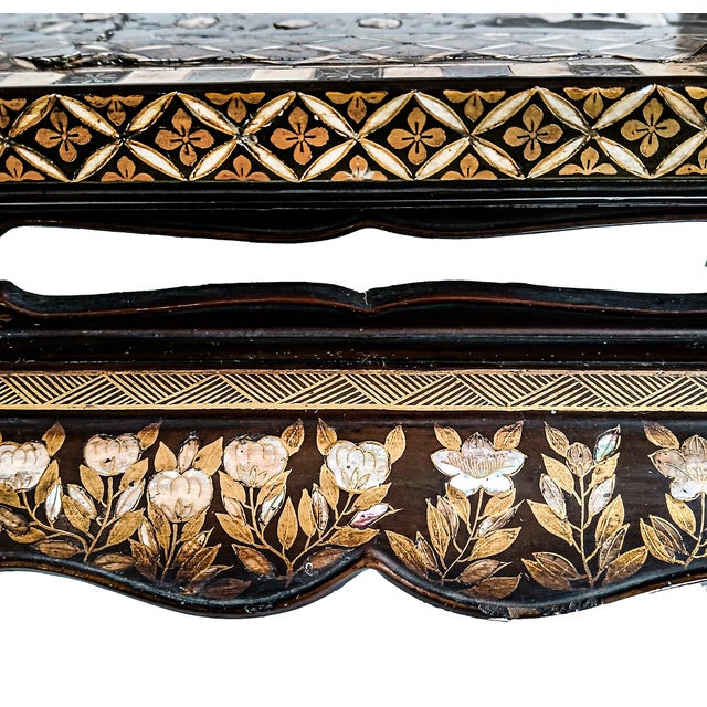 Shell Mid-19th Century Mother-of-Pearl Inlaid Altar Table, Japan, Edo Period For Sale - Image 7 of 15