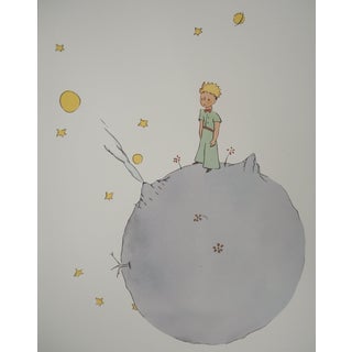 Antoine De Saint-Exupery, Le Petit Prince sur l'astéroïde, Lithograph For Sale