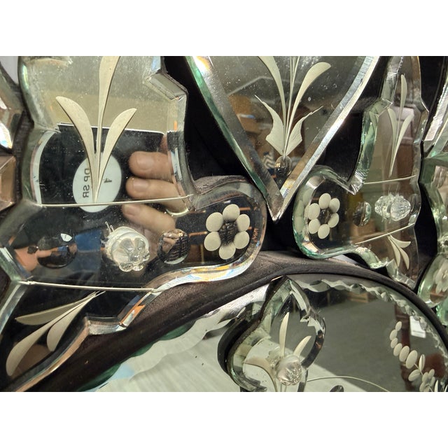 Vintage Venetian Style Wall Mirror For Sale - Image 10 of 12