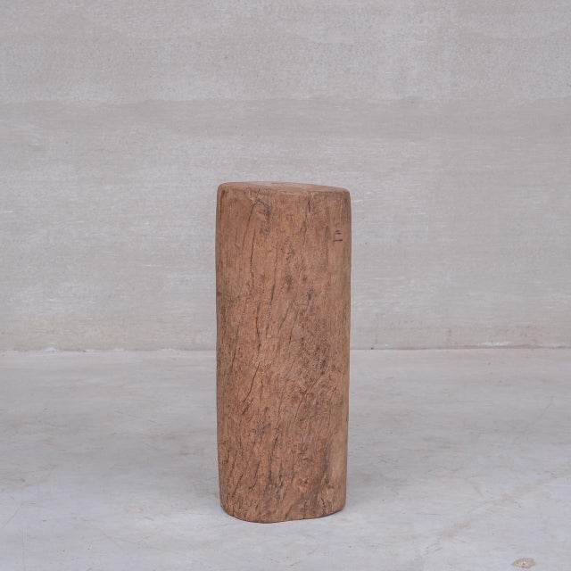 Antique Wooden Tree Trunk Pedestal For Sale - Image 3 of 7