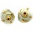 1970s Pair of Maz 14k Gold Carved Conch Shell Earrings With Pink Tourmaline Sunburst Centers, French Backs For Sale - Image 9 of 9