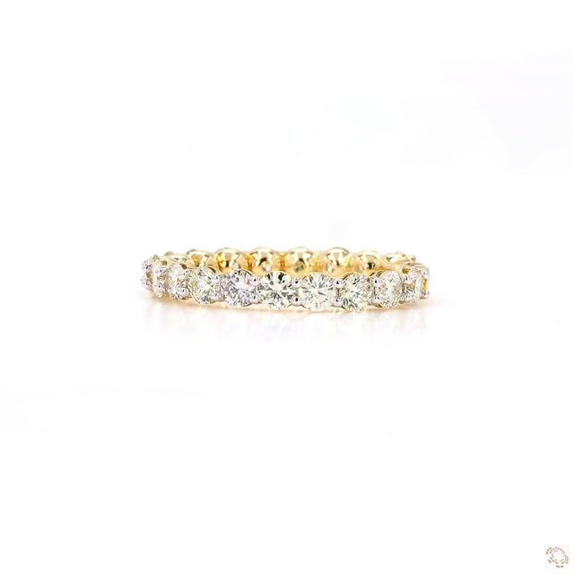 1.48 Carat Round Brilliant Cut Diamond Gold Ring, Size 6.5 For Sale - Image 4 of 9