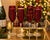 Elegant set of four Mikasa ruby red champagne flutes featuring coordinating etched designs and tall clear stems. Each...