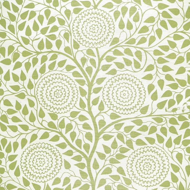 Schumacher Schumacher Kayon Sisal Panel in Soft Green For Sale - Image 4 of 5