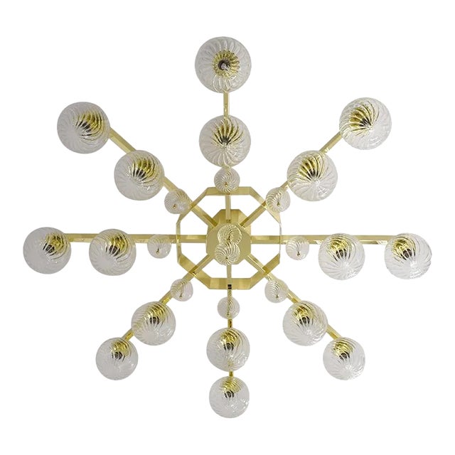 21st Century Modern Murano Flush Mount by Fabio LTD For Sale