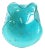 Italian Murano Art Glass Bowl in Turquoise Blue For Sale