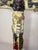 Large 1700's Antique Polychromed Carved Folk Art Wood Religious Crucifix Cross For Sale - Image 11 of 18