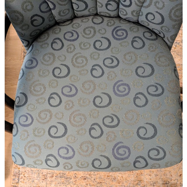 Teal Milo Baughman Style Chromcraft Swivel Office or Dining Chairs - Set of 4 For Sale - Image 8 of 17