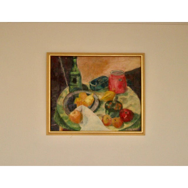 Eva Mellgren, Fruit, 1950s, Oil on Canvas, Framed For Sale - Image 9 of 16