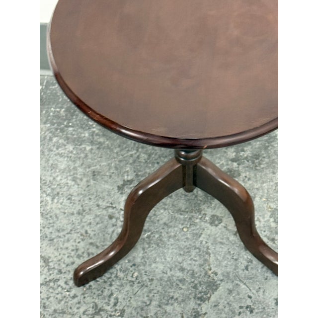 Bombay Company Round Tripod Pedestal Accent Table, Dark For Sale In San Francisco - Image 6 of 12