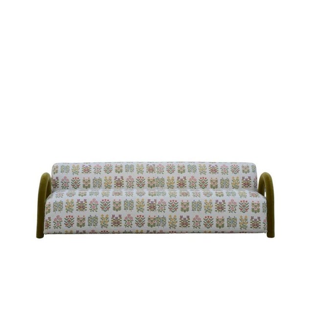 Babylone 230 sofa in solid beech, particle board and hr foam by popus editions. Dimensions: w 230 x d 93 x h 70 cm....