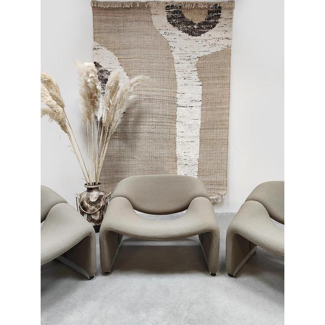 1970s Vintage Dutch F598 Groovy Chairs by Pierre Paulin for Artifort, 1970s, Set of 3 For Sale - Image 5 of 10