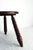 Three Legs Stool Round Oak in the style of Dudouyt, France, 1950 For Sale - Image 9 of 11