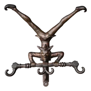 Figurative Coat Rack in Cast Iron