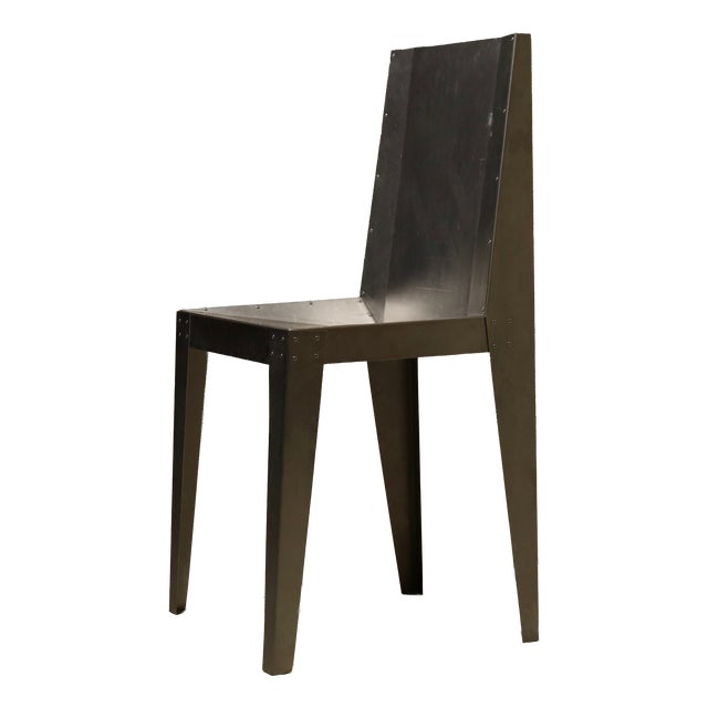 Prototype Aluminum Side Chair, 1980s For Sale