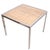 Wood Mid Century Chrome Wicker and Glass Side End Table C. 1970's For Sale - Image 7 of 12