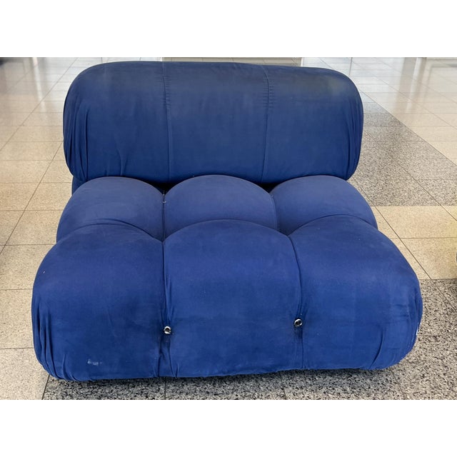 Cobalt Blue Modular Sofa by Mario Bellini for B & B Italia For Sale - Image 9 of 16