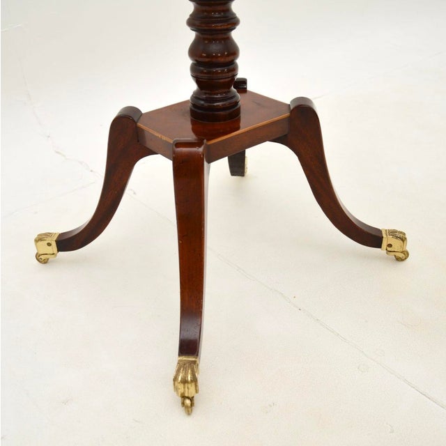 Wood Regency Style Chess Table, 1950s For Sale - Image 7 of 9