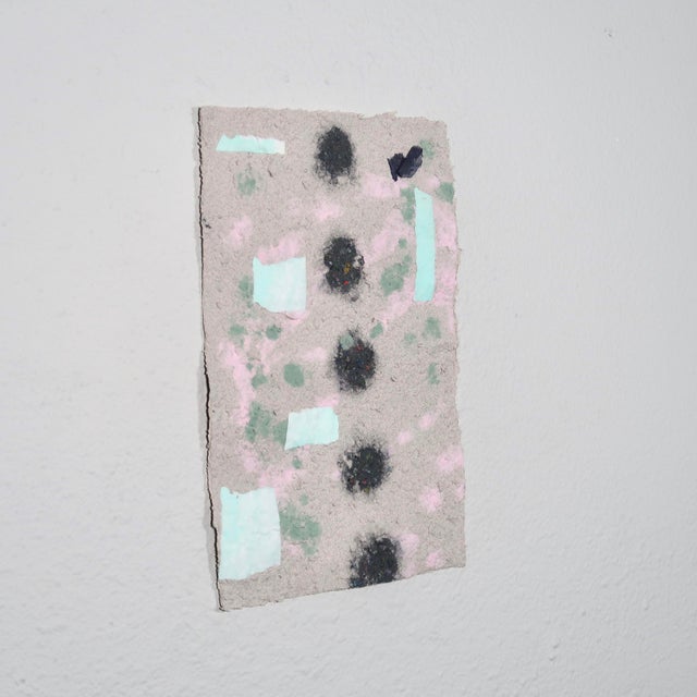 Artist: Casey R. Klein Medium: Handmade paper pulp, pigment, mixed fiber inclusions Type: Original mixed media artwork...