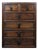 Vintage Chinese Huali Rosewood 6-Drawer Treasure Cabinet / Jewelry Chest For Sale