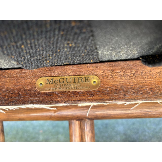 Vintage McGuire Bamboo Gothic Lattice Sofa With Brass Tag for Authentication McGuire Furniture Company. Authentic vintage...