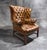 Late 18th Century Chesterfield Wingback Leather Armchair For Sale In New York - Image 6 of 6