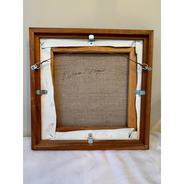Abstract Modern Framed Painting by Barbara Wagner For Sale - Image 4 of 7