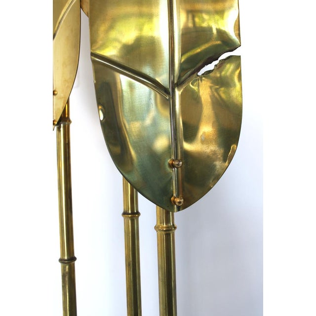 Palma Floor Lamp in Brass, 1970s For Sale - Image 12 of 17