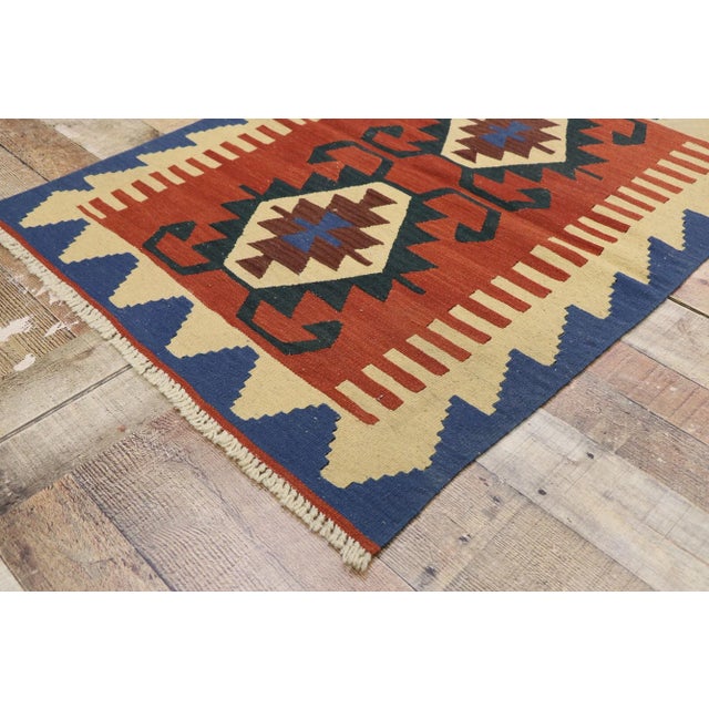 Vintage Persian Shiraz Kilim Rug - 02'11 X 03'09 For Sale In Dallas - Image 6 of 9
