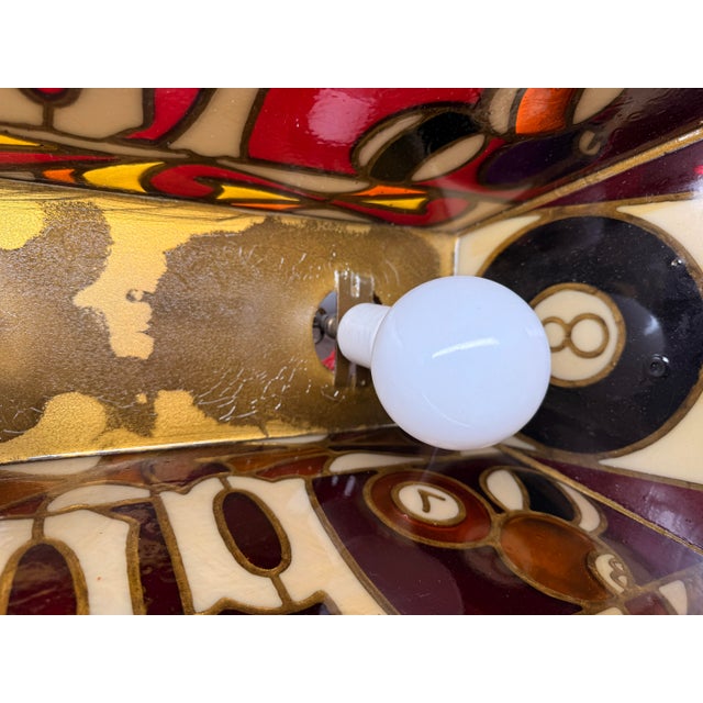 Vintage Resin/Plastic Pool Table Light For Sale - Image 10 of 12